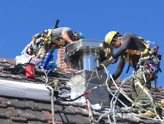 Protective chimney cap installed by Gardena Chimney Sweep in Gardena, CA