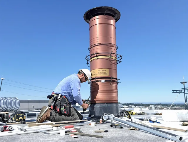 Installed chimney liner by Gardena Chimney Sweep in Gardena, CA