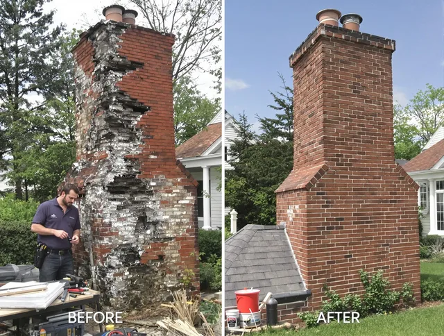 Gardena Chimney Sweep performing a full chimney restoration in Gardena, CA
