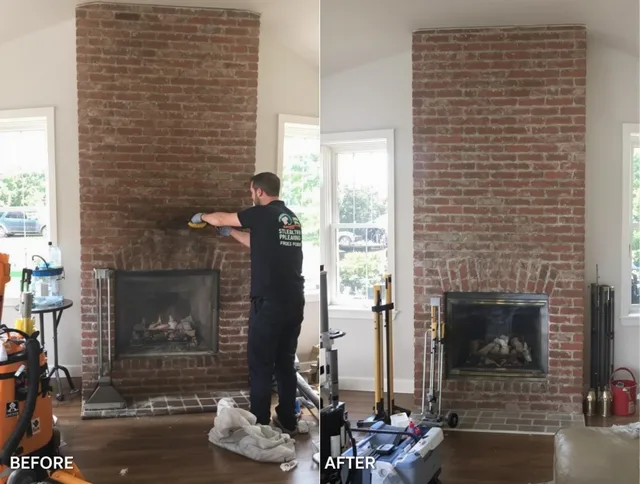 Finished chimney sweeping service by Gardena Chimney Sweep in Gardena, CA