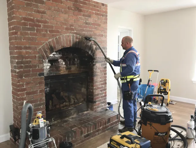 Gardena Chimney Sweep expert performing detailed chimney sweep in Gardena, CA