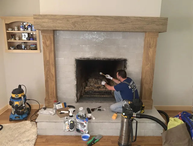 Detailed creosote removal process by Gardena Chimney Sweep in Gardena, CA