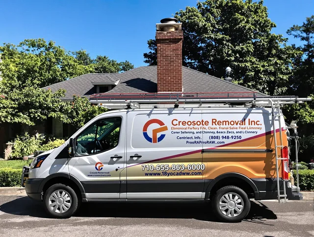 Gardena Chimney Sweep technician removing creosote safely in Gardena, CA