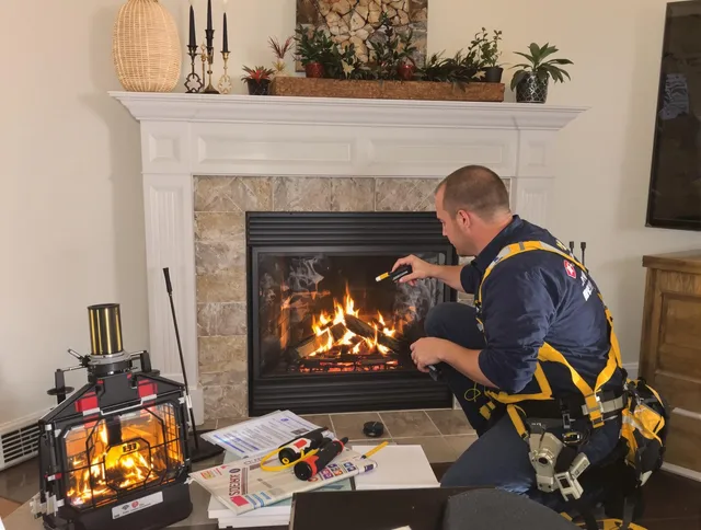 Safety-focused fireplace inspection by Gardena Chimney Sweep in Gardena, CA