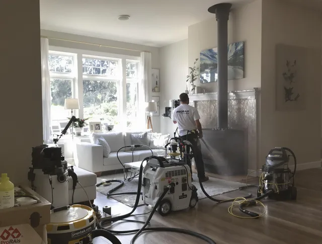 Soot removal service by Gardena Chimney Sweep for a fireplace in Gardena, CA